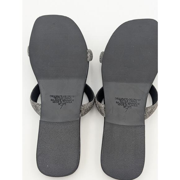 Steve Madden Decorate Rhinestone Embellished Slide Sandals Women's Size US7 EU38 - Picture 7 of 10